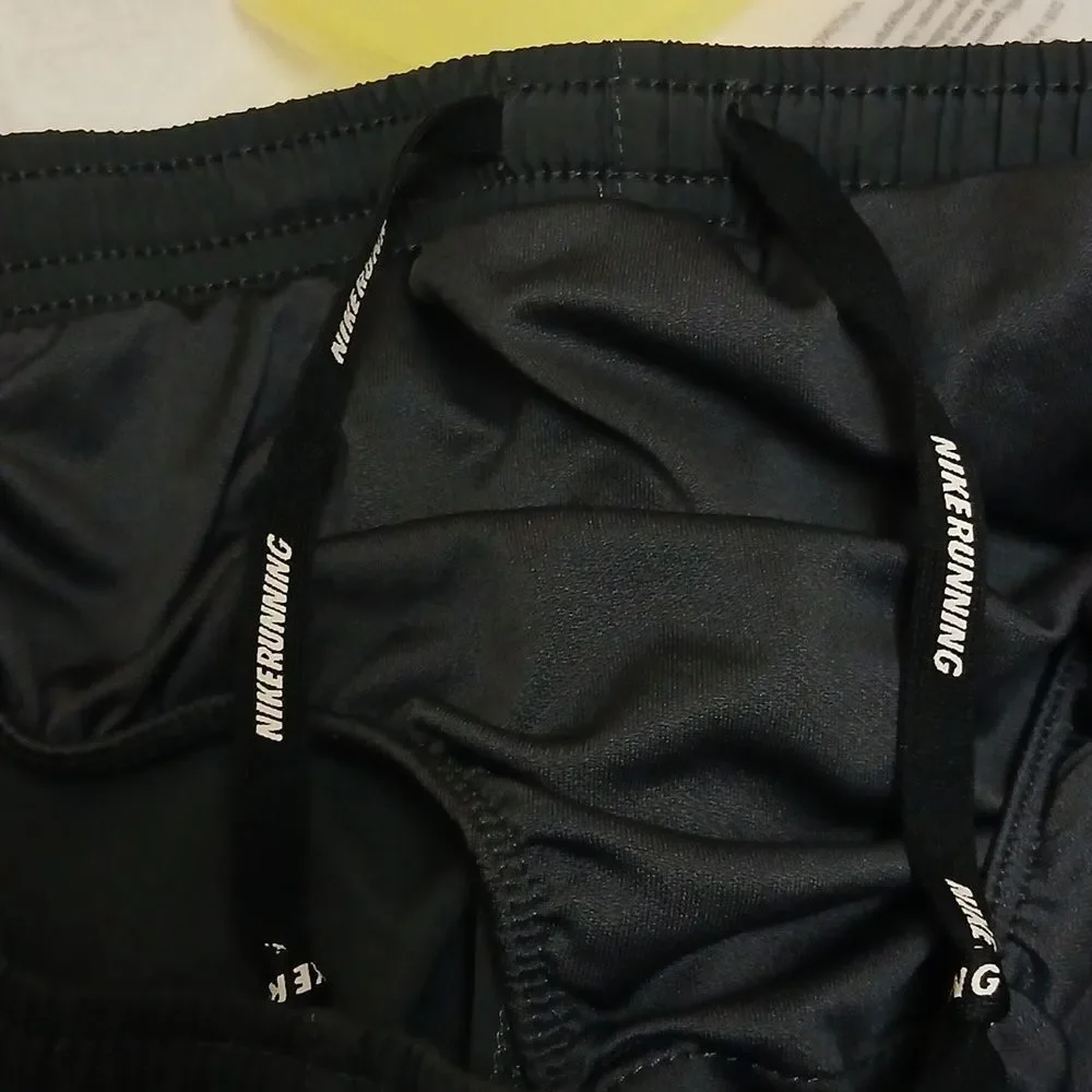 Nike Women's Black and Purple Shorts Size M, Athletic Running Shorts